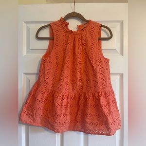 Loft sleeveless peplum top